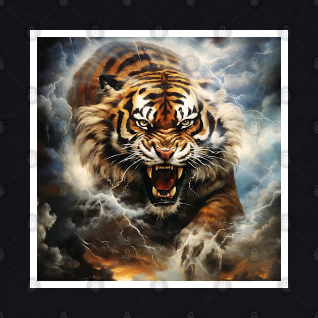 Rise Above Strike With Power Tiger by Merchweaver